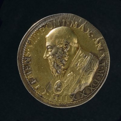 Portrait medal of Clement VII by Benvenuto Cellini